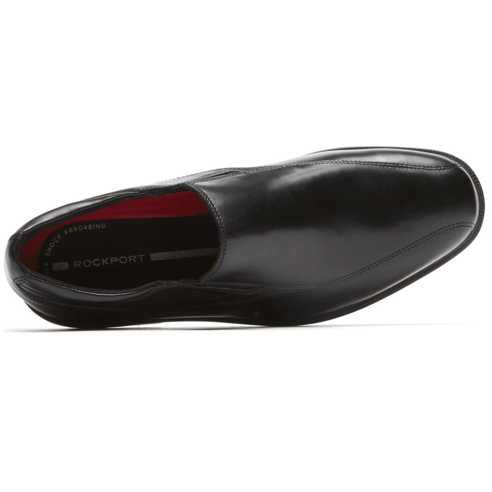 Rockport Singapore Mens Slip-On - Essential Details II Bike Toe Black - PL3480195